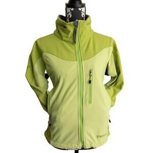 Women's Marmot Light Green Full Zip Windstopper Utility Jacket w/ FLAWS - M